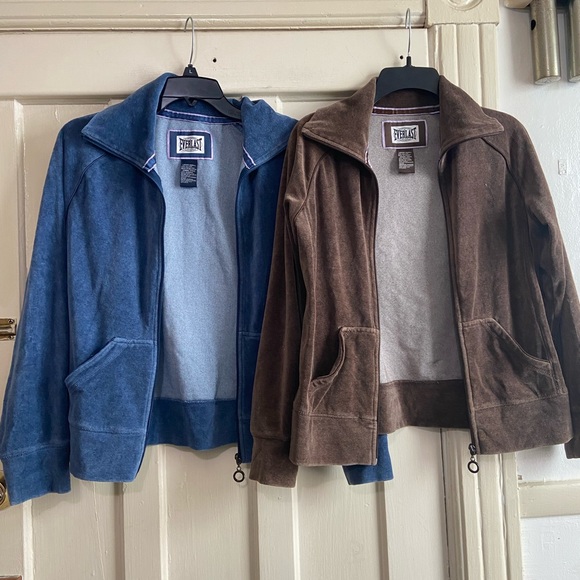 Jackets & Blazers - Everlast Women’s Velvet Zip Up Sweatshirts‎ Size Small